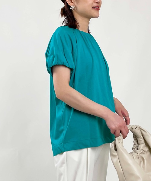 PICCIN(ピッチン)の「ラグランギャザープルオーバー(Tシャツ/カットソー・レディース・オフホワイト/ブルー/ブラック・M)」の21枚目の写真