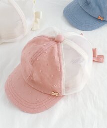 GIRLSうしろリボンメッシュキャップ