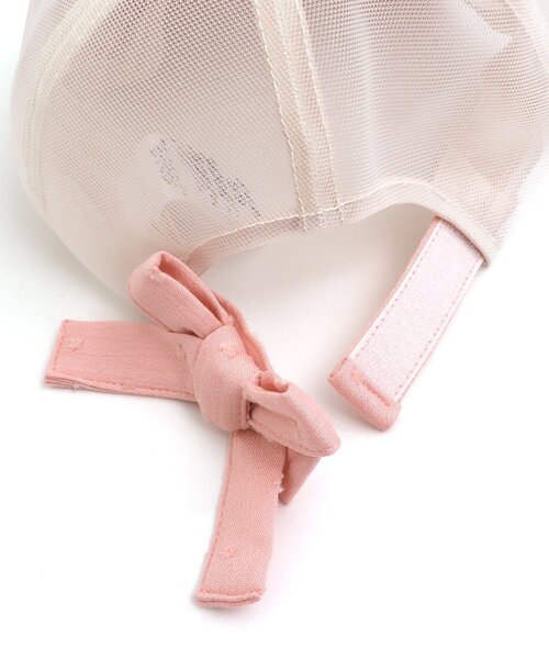 apres les cours（アプレレクール）の「GIRLSうしろリボンメッシュキャップ（ハット・キッズ・サックスブルー/アイボリー/ピンク・50/58/54）」の11枚目の写真
