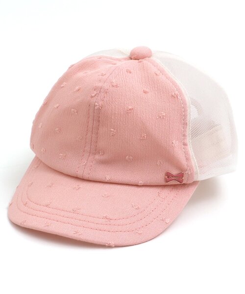 apres les cours（アプレレクール）の「GIRLSうしろリボンメッシュキャップ（ハット・キッズ・サックスブルー/アイボリー/ピンク・50/58/54）」の14枚目の写真