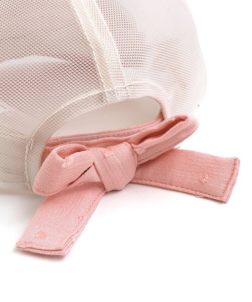 apres les cours（アプレレクール）の「GIRLSうしろリボンメッシュキャップ（ハット・キッズ・サックスブルー/アイボリー/ピンク・50/58/54）」の21枚目の写真