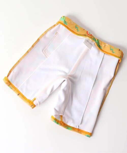 BREEZE（ブリーズ）の「Boy's 恐竜ボクサー水着_UVカット（水着・キッズ・オフホワイト/イエロー・80/90/100/110/120）」の5枚目の写真