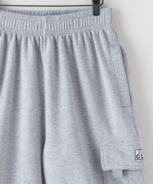 PRO CLUB （プロクラブ）の「【PRO CLUB/プロクラブ】 PCB167 FLEECE CARGO SHORTS　スウェットカーゴパンツ 無地 ショートパンツ スウェットパンツ メンズ ハーフパンツ（カーゴパンツ・メンズ・杢グレー/チャコールグレー/ネイビー/ブラック・MEDIUM/LARGE/X-LARGE）」の11枚目の写真