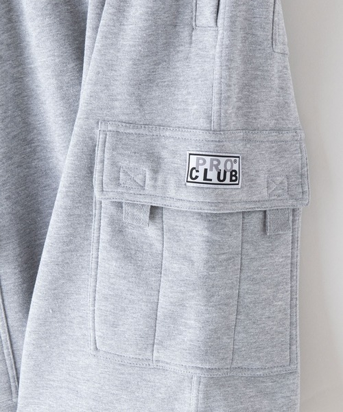 PRO CLUB （プロクラブ）の「【PRO CLUB/プロクラブ】 PCB167 FLEECE CARGO SHORTS　スウェットカーゴパンツ 無地 ショートパンツ スウェットパンツ メンズ ハーフパンツ（カーゴパンツ・メンズ・杢グレー/チャコールグレー/ネイビー/ブラック・MEDIUM/LARGE/X-LARGE）」の15枚目の写真