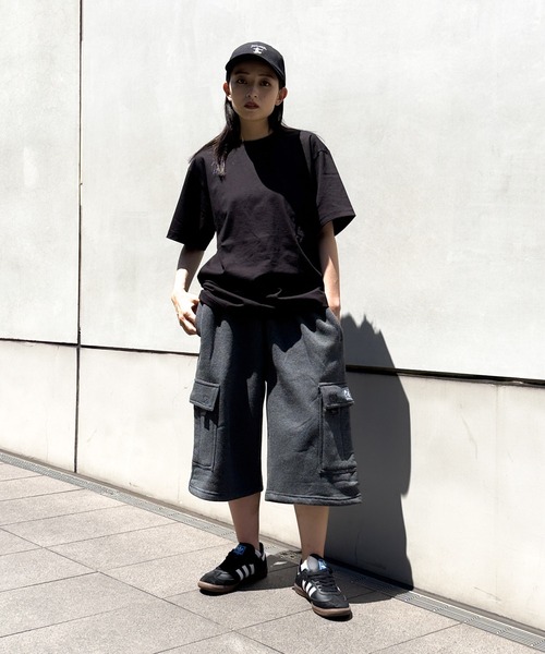 PRO CLUB （プロクラブ）の「【PRO CLUB/プロクラブ】 PCB167 FLEECE CARGO SHORTS　スウェットカーゴパンツ 無地 ショートパンツ スウェットパンツ メンズ ハーフパンツ（カーゴパンツ・メンズ・杢グレー/チャコールグレー/ネイビー/ブラック・MEDIUM/LARGE/X-LARGE）」の19枚目の写真