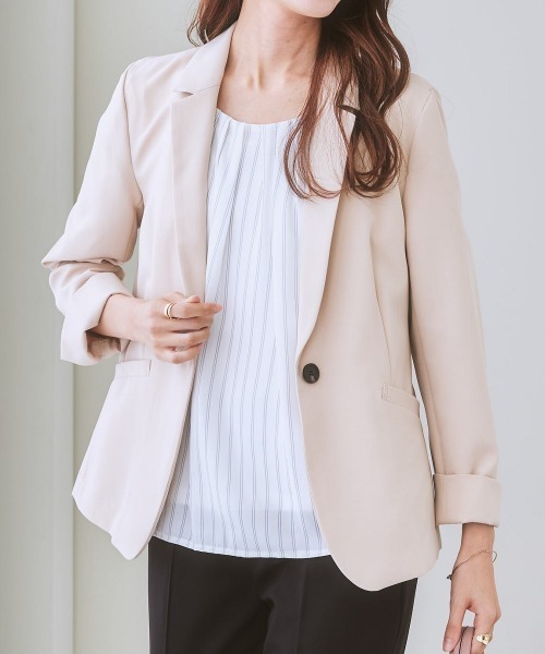 トップス 7 7days Life Styling ブラウス シャツ ジョーゼットエアリー7分袖