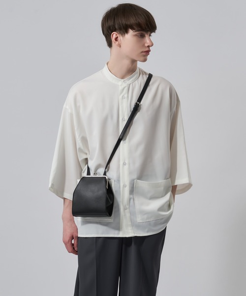 Adoon plain（アドーンプレーン）の「【Adoon plain】がま口ショルダーバッグ（ショルダーバッグ・メンズ・ブラック・FREE）」の2枚目の写真