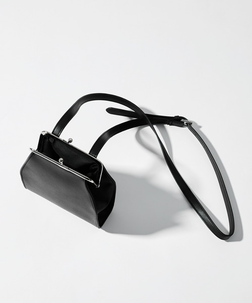 Adoon plain（アドーンプレーン）の「【Adoon plain】がま口ショルダーバッグ（ショルダーバッグ・メンズ・ブラック・FREE）」の14枚目の写真