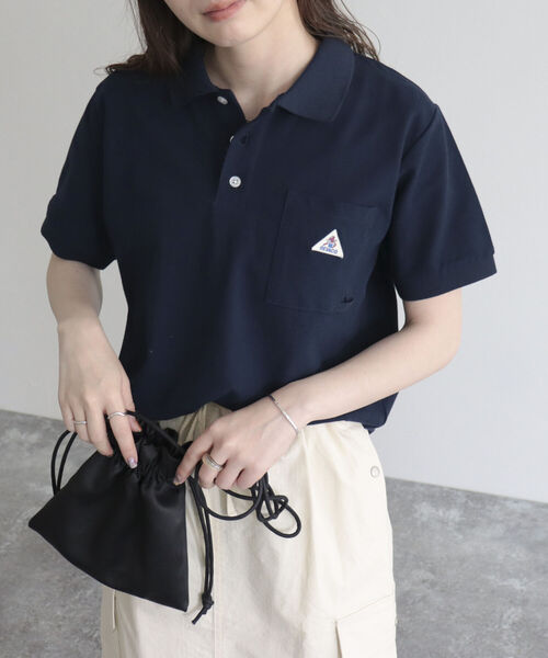 GEVACO（ゲバコ）の「【GEVACO/ゲバコ】ヘビーカノコポロシャツ（Tシャツ/カットソー・レディース・グリーン/ネイビー/ブラック/オフホワイト・38）」の4枚目の写真