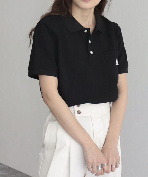 GEVACO（ゲバコ）の「【GEVACO/ゲバコ】ヘビーカノコポロシャツ（Tシャツ/カットソー・レディース・グリーン/ネイビー/ブラック/オフホワイト・38）」の15枚目の写真