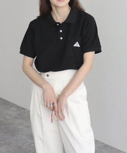 GEVACO（ゲバコ）の「【GEVACO/ゲバコ】ヘビーカノコポロシャツ（Tシャツ/カットソー・レディース・グリーン/ネイビー/ブラック/オフホワイト・38）」の14枚目の写真