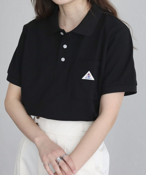 GEVACO（ゲバコ）の「【GEVACO/ゲバコ】ヘビーカノコポロシャツ（Tシャツ/カットソー・レディース・グリーン/ネイビー/ブラック/オフホワイト・38）」の13枚目の写真