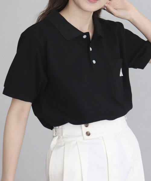 GEVACO（ゲバコ）の「【GEVACO/ゲバコ】ヘビーカノコポロシャツ（Tシャツ/カットソー・レディース・グリーン/ネイビー/ブラック/オフホワイト・38）」の12枚目の写真