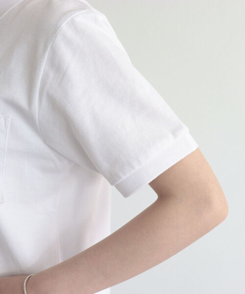 GEVACO（ゲバコ）の「【GEVACO/ゲバコ】ヘビーカノコポロシャツ（Tシャツ/カットソー・レディース・グリーン/ネイビー/ブラック/オフホワイト・38）」の6枚目の写真