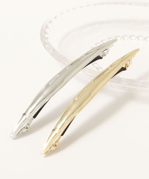 NOLLEY’S Sophi（ノーリーズソフィ）の「リーフメタルバレッタ（バレッタ/ヘアクリップ・レディース・ゴールド/シルバー・FREE）」の5枚目の写真
