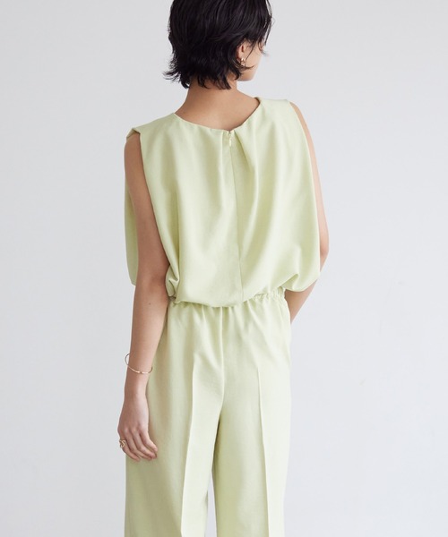 for/c（フォーシー）の「リネンライクノースリブラウス【サスティナブル】（シャツ/ブラウス・レディース・ブラック/チャコール/ベージュ/イエロー・M/L）」の16枚目の写真