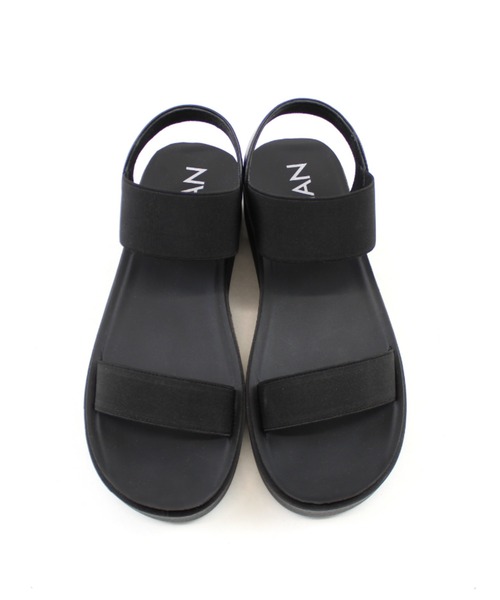 VIVIAN（ヴィヴィアン）の「サッ！と履ける厚底コンフォートバックバンドゴムサンダル（サンダル・レディース・ブラック/アイボリー/Moca/その他8/シルバー系その他7・LL/S/M/L）」の13枚目の写真