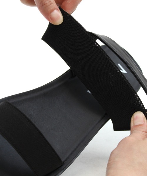 VIVIAN（ヴィヴィアン）の「サッ！と履ける厚底コンフォートバックバンドゴムサンダル（サンダル・レディース・ブラック/アイボリー/Moca/その他8/シルバー系その他7・LL/S/M/L）」の15枚目の写真