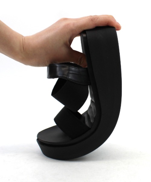 VIVIAN（ヴィヴィアン）の「サッ！と履ける厚底コンフォートバックバンドゴムサンダル（サンダル・レディース・ブラック/アイボリー/Moca/その他8/シルバー系その他7・LL/S/M/L）」の8枚目の写真