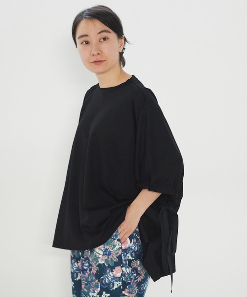 yuni（ユニ ）の「ハイパワーポンチ リボンスリーブプルオーバー