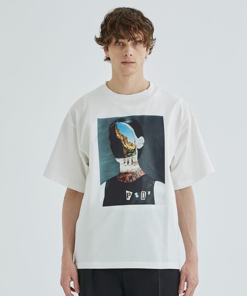 STUDIOUS（ステュディオス）の「ORANGE POOPLEグラフィックTEE