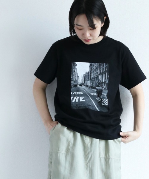 cepo(セポ)の「PHOT&CAT アソートモノクロTee(Tシャツ/カットソー・レディース・ベージュ/ブラック系その他/ホワイト系その他/オフホワイト・M)」の3枚目の写真