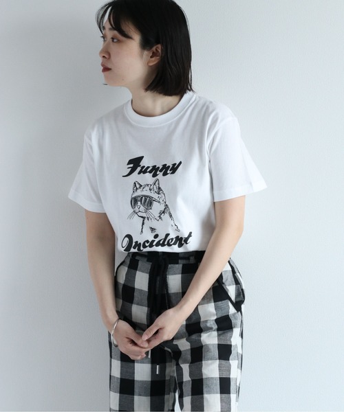 PHOT＆CAT アソートモノクロTee（Tシャツ/カットソー）｜cepo