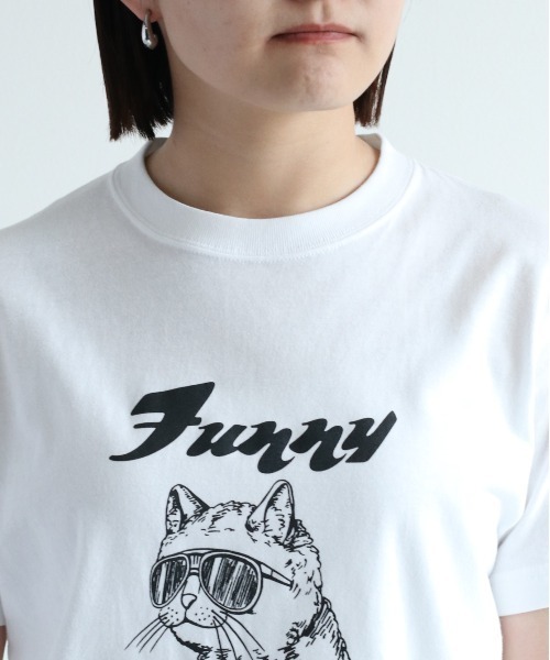 cepo(セポ)の「PHOT&CAT アソートモノクロTee(Tシャツ/カットソー・レディース・ベージュ/ブラック系その他/ホワイト系その他/オフホワイト・M)」の17枚目の写真