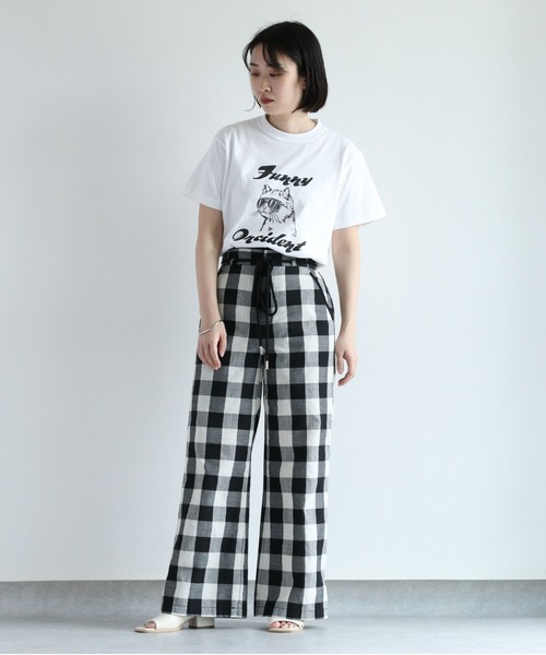 cepo(セポ)の「PHOT&CAT アソートモノクロTee(Tシャツ/カットソー・レディース・ベージュ/ブラック系その他/ホワイト系その他/オフホワイト・M)」の19枚目の写真