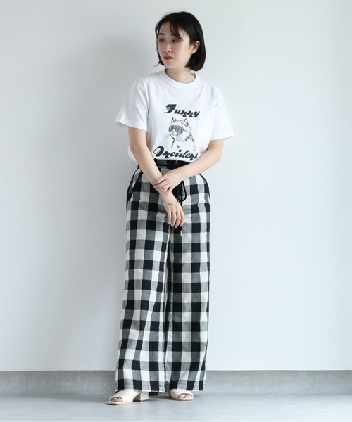 cepo(セポ)の「PHOT&CAT アソートモノクロTee(Tシャツ/カットソー・レディース・ベージュ/ブラック系その他/ホワイト系その他/オフホワイト・M)」の20枚目の写真
