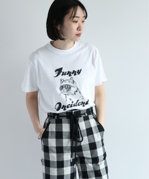 PHOT＆CAT アソートモノクロTee（Tシャツ/カットソー）｜cepo