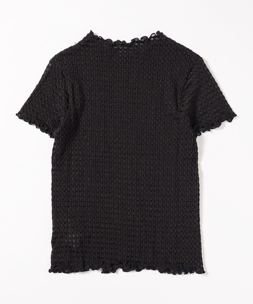 Ray BEAMS(レイビームス)の「Ray BEAMS / シュリンク メロー ボトルネック トップス(Tシャツ/カットソー・レディース・ホワイト/ブラック/ラベンダー・ONE SIZE)」の7枚目の写真