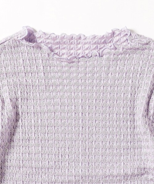 Ray BEAMS(レイビームス)の「Ray BEAMS / シュリンク メロー ボトルネック トップス(Tシャツ/カットソー・レディース・ホワイト/ブラック/ラベンダー・ONE SIZE)」の19枚目の写真