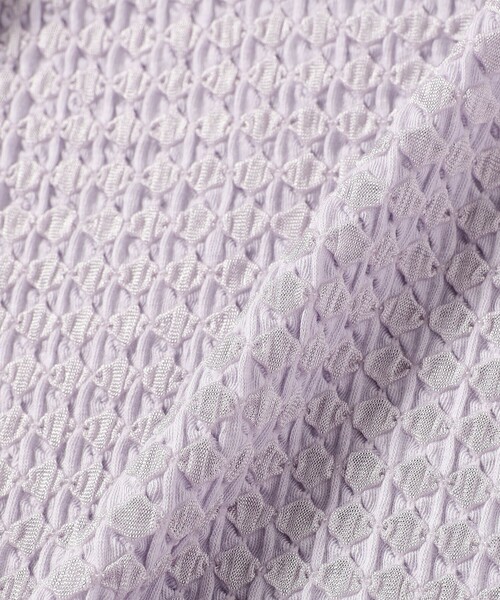 Ray BEAMS(レイビームス)の「Ray BEAMS / シュリンク メロー ボトルネック トップス(Tシャツ/カットソー・レディース・ホワイト/ブラック/ラベンダー・ONE SIZE)」の15枚目の写真