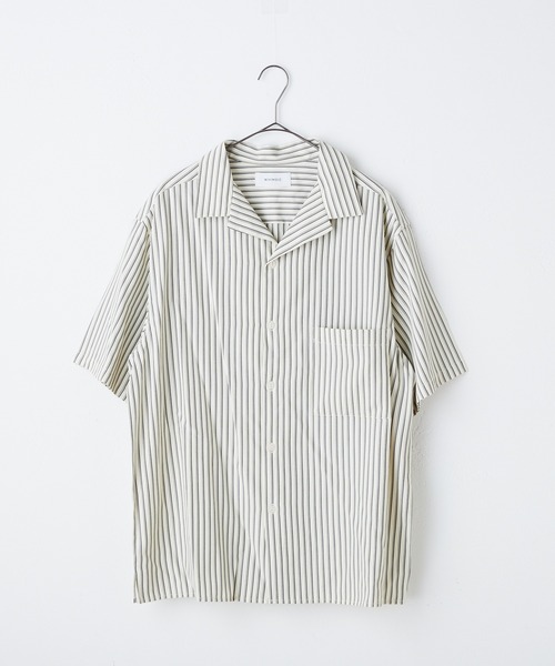 WHIMSIC（ウィムジック）の「【UNISEX】オープンカラーシャツ（シャツ/ブラウス・メンズ・ネイビー/ブラック/アイボリー/ブルー・FREE）」の22枚目の写真