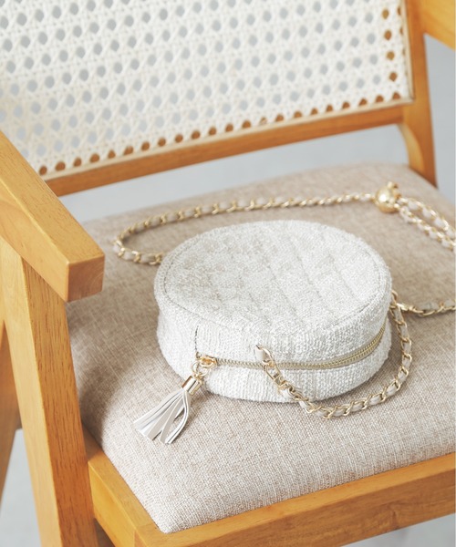 FREE'S MART（フリーズマート）の「ラウンドチェーンバッグ（ショルダーバッグ・レディース・グリーン系その他/ベージュ・ﾌﾘ-）」の2枚目の写真