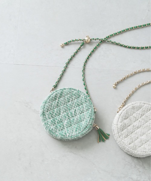 FREE'S MART（フリーズマート）の「ラウンドチェーンバッグ（ショルダーバッグ・レディース・グリーン系その他/ベージュ・ﾌﾘ-）」の13枚目の写真