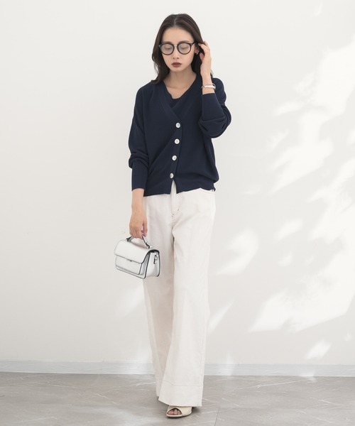 KATHARINE ROSS（キャサリンロス）の「【KATHARINE ROSS】アンサンブルニット（アンサンブル・レディース・アイボリー/ネイビー/ブラウン・MEDIUM）」の12枚目の写真