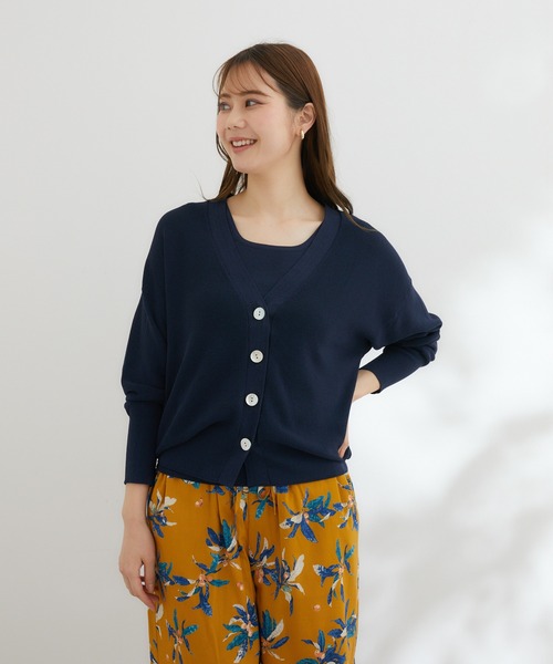 KATHARINE ROSS（キャサリンロス）の「【KATHARINE ROSS】アンサンブルニット（アンサンブル・レディース・アイボリー/ネイビー/ブラウン・MEDIUM）」の8枚目の写真