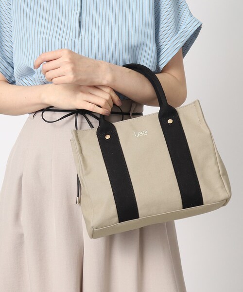 Lee　ハート刺繍のスクエアバッグ セール】【Lee別注】スクエアキャンバストート（トートバッグ