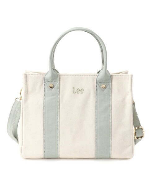 Lee　ハート刺繍のスクエアバッグ Lee トートバッグ 「Lee別注」スクエアキャンバストート
