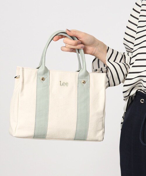 Lee（リー）の「【Lee別注】スクエアキャンバストート（トートバッグ・レディース・ライトベージュ/ガンメタ/ミント/ブラック系1/ブラック系7/ブラック系2/ダークグレー/ブラック/アイボリー系1/アイボリー系6/ベージュ系その他6/ブラック系3・00）」の18枚目の写真