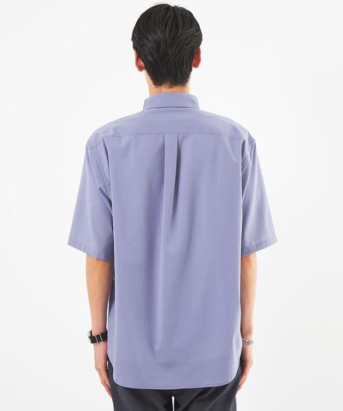 green label relaxing（グリーンレーベルリラクシング）の「TWウォッシャブルトロ ボタンダウン シャツ -ストレッチ・防シワ-（シャツ/ブラウス・メンズ・ライム/ダークグレー/ライラック・S/M/L/XL）」の7枚目の写真