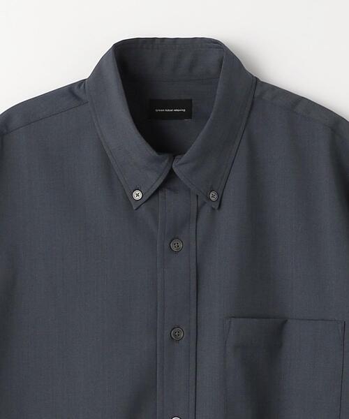 green label relaxing（グリーンレーベルリラクシング）の「TWウォッシャブルトロ ボタンダウン シャツ -ストレッチ・防シワ-（シャツ/ブラウス・メンズ・ライム/ダークグレー/ライラック・S/M/L/XL）」の12枚目の写真