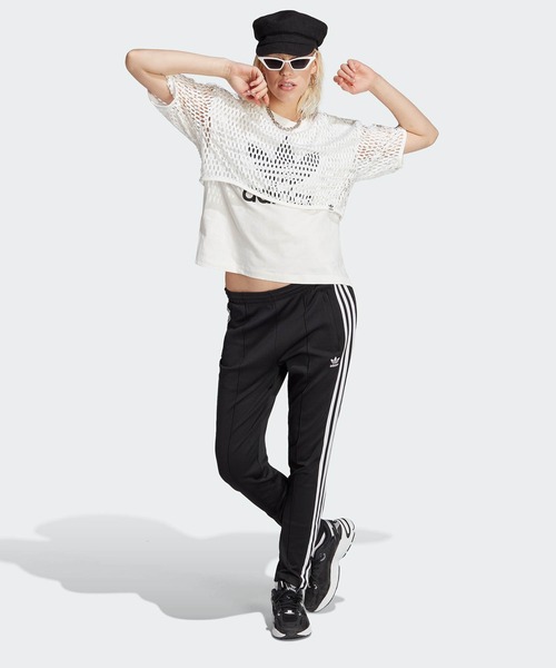 adidas（アディダス）の「ビッグロゴTシャツ / アディダスオリジナルス adidas Originals（Tシャツ/カットソー・レディース・ブラック/ホワイト/イエロー・LARGE/MEDIUM/SMALL/X-LARGE/X-SMALL/XX-LARGE）」の6枚目の写真