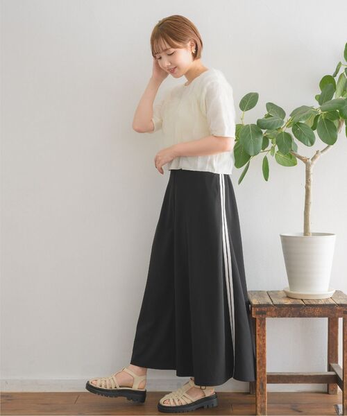 RETRO GIRL（レトロガール）の「チュール袖ボリュームCT（Tシャツ/カットソー・レディース・ピンク/ナチュラル/グリーン・FREE）」の6枚目の写真