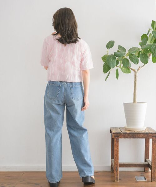 RETRO GIRL（レトロガール）の「チュール袖ボリュームCT（Tシャツ/カットソー・レディース・ピンク/ナチュラル/グリーン・FREE）」の14枚目の写真