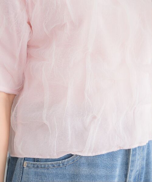 RETRO GIRL（レトロガール）の「チュール袖ボリュームCT（Tシャツ/カットソー・レディース・ピンク/ナチュラル/グリーン・FREE）」の20枚目の写真