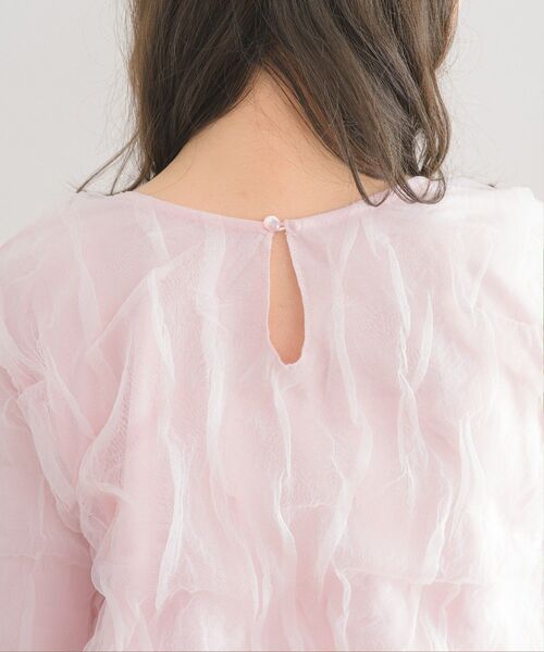 RETRO GIRL（レトロガール）の「チュール袖ボリュームCT（Tシャツ/カットソー・レディース・ピンク/ナチュラル/グリーン・FREE）」の21枚目の写真