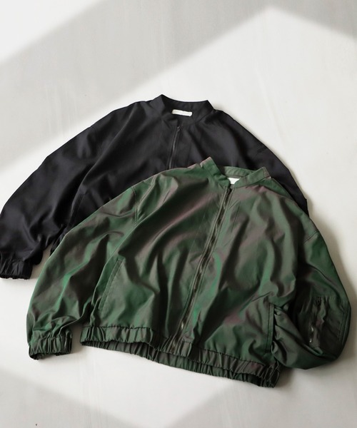 antiqua（アンティカ）の「シャンブレー生地MA-1（MA-1・レディース・ブラック/カーキ・FREE）」の19枚目の写真